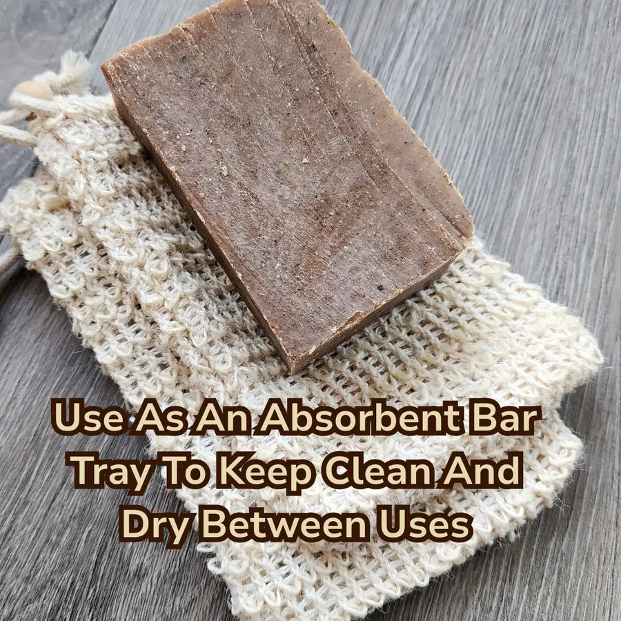 Natural Linen Soap Saver Bag