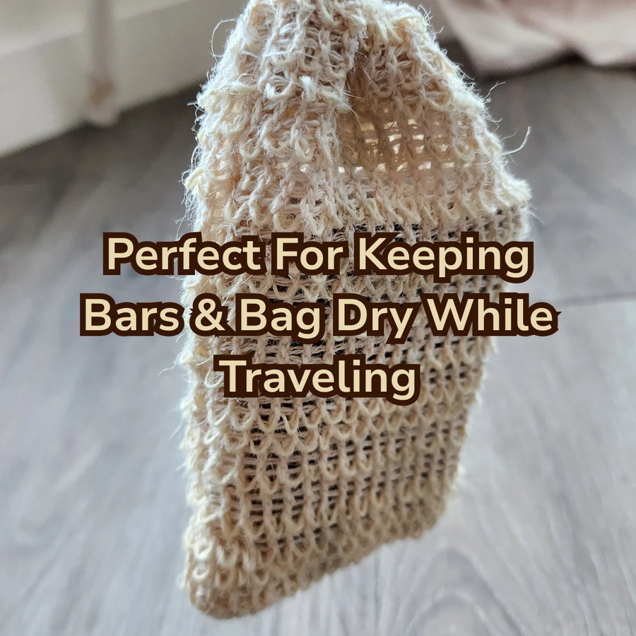 Natural Linen Soap Saver Bag